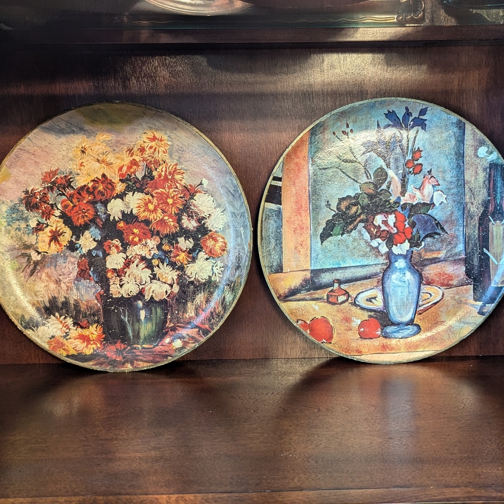 Floral Decorative Plates Set